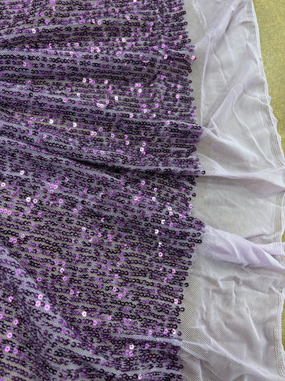 VIC 001 mesh sequins purple