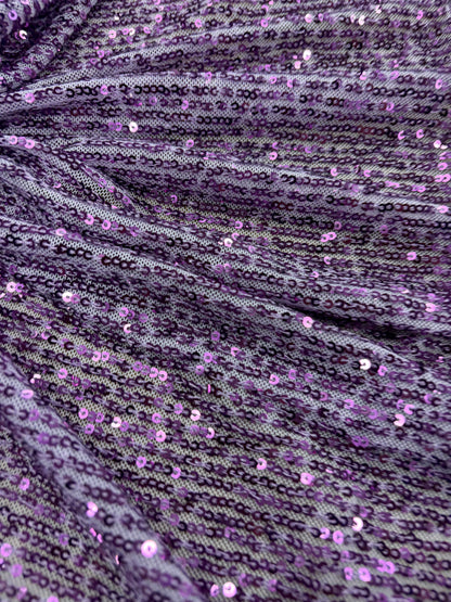 VIC 001 mesh sequins purple