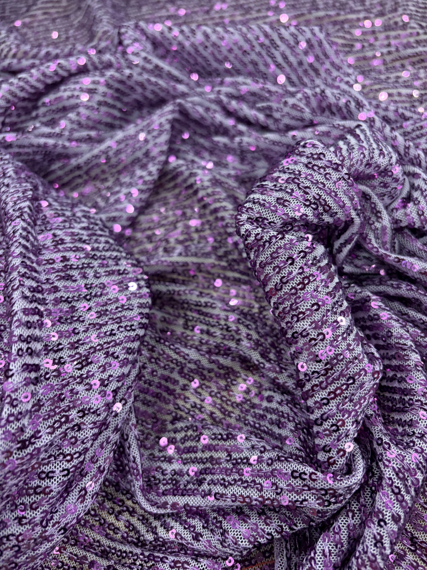 VIC 001 mesh sequins purple