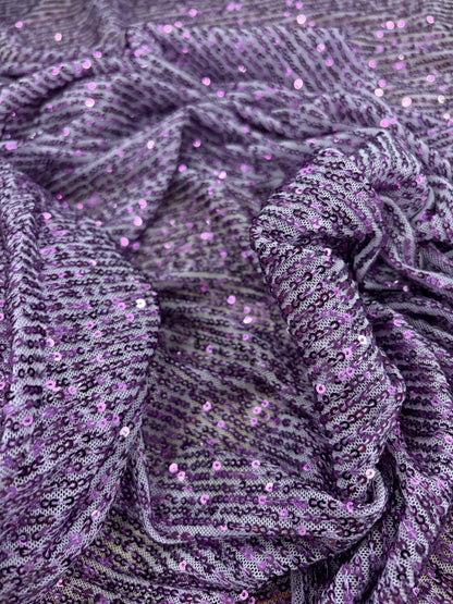 VIC 001 mesh sequins purple