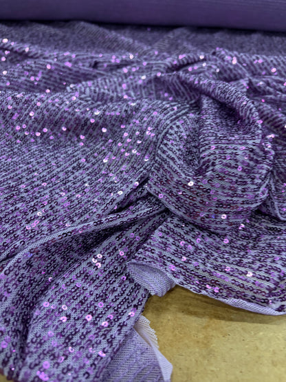 VIC 001 mesh sequins purple