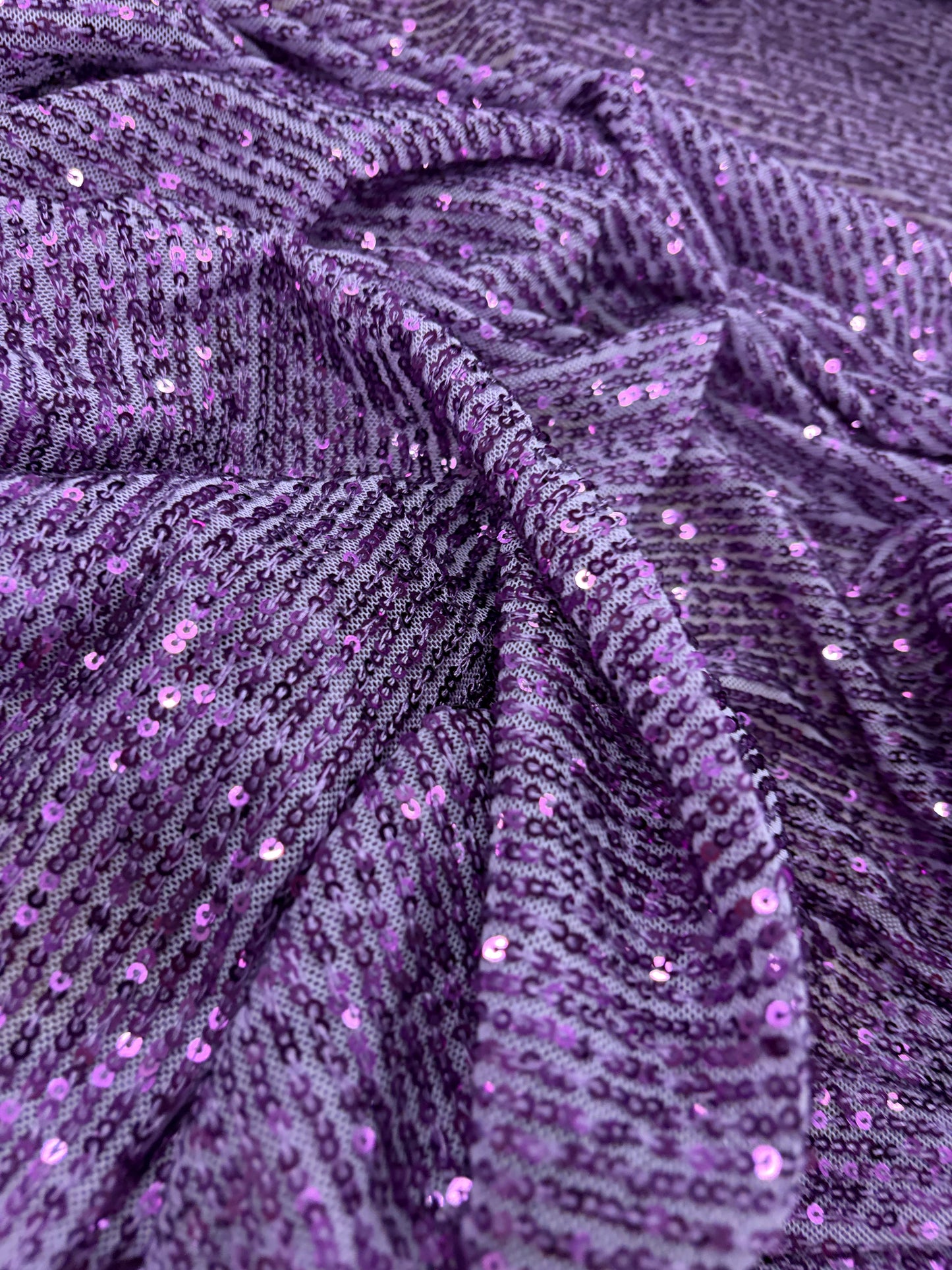 VIC 001 mesh sequins purple