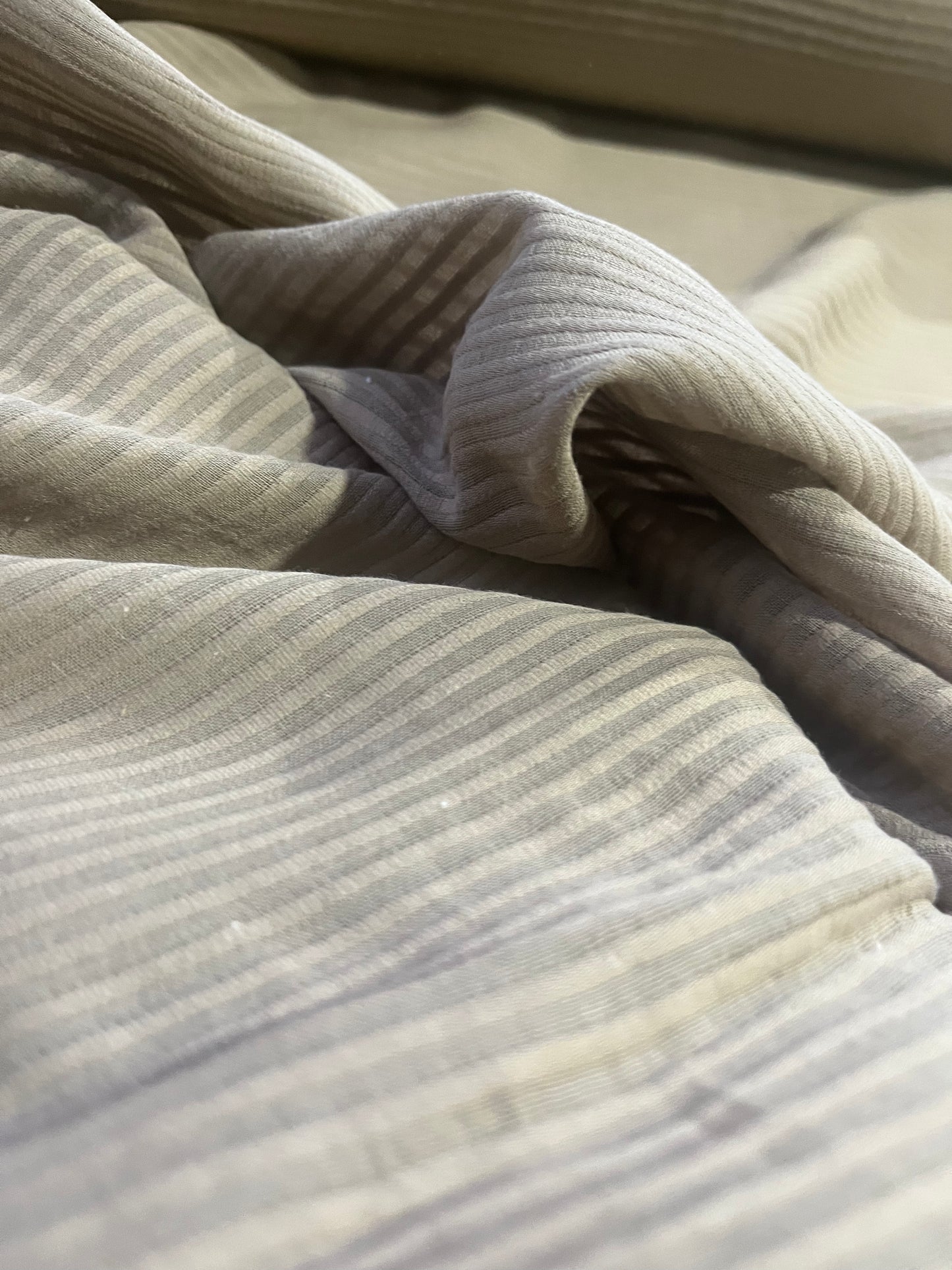 JANE 016 Gauze jacquard stripe mud