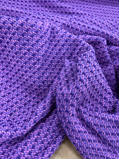 VIC 002 cotton tweed jacquard purple