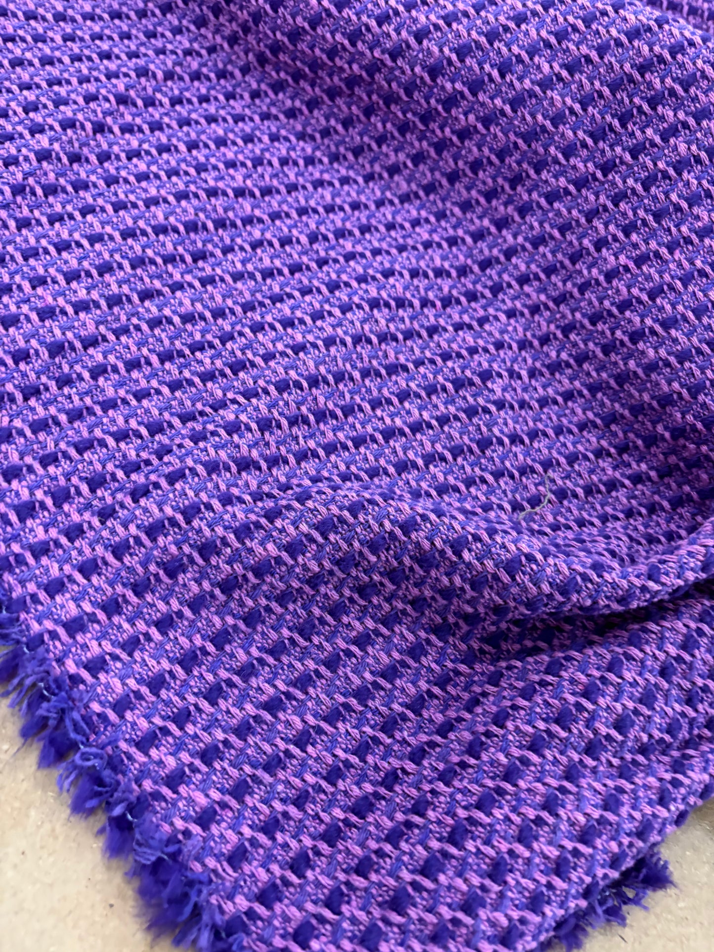 VIC 002 cotton tweed jacquard purple