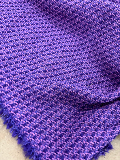 VIC 002 cotton tweed jacquard purple
