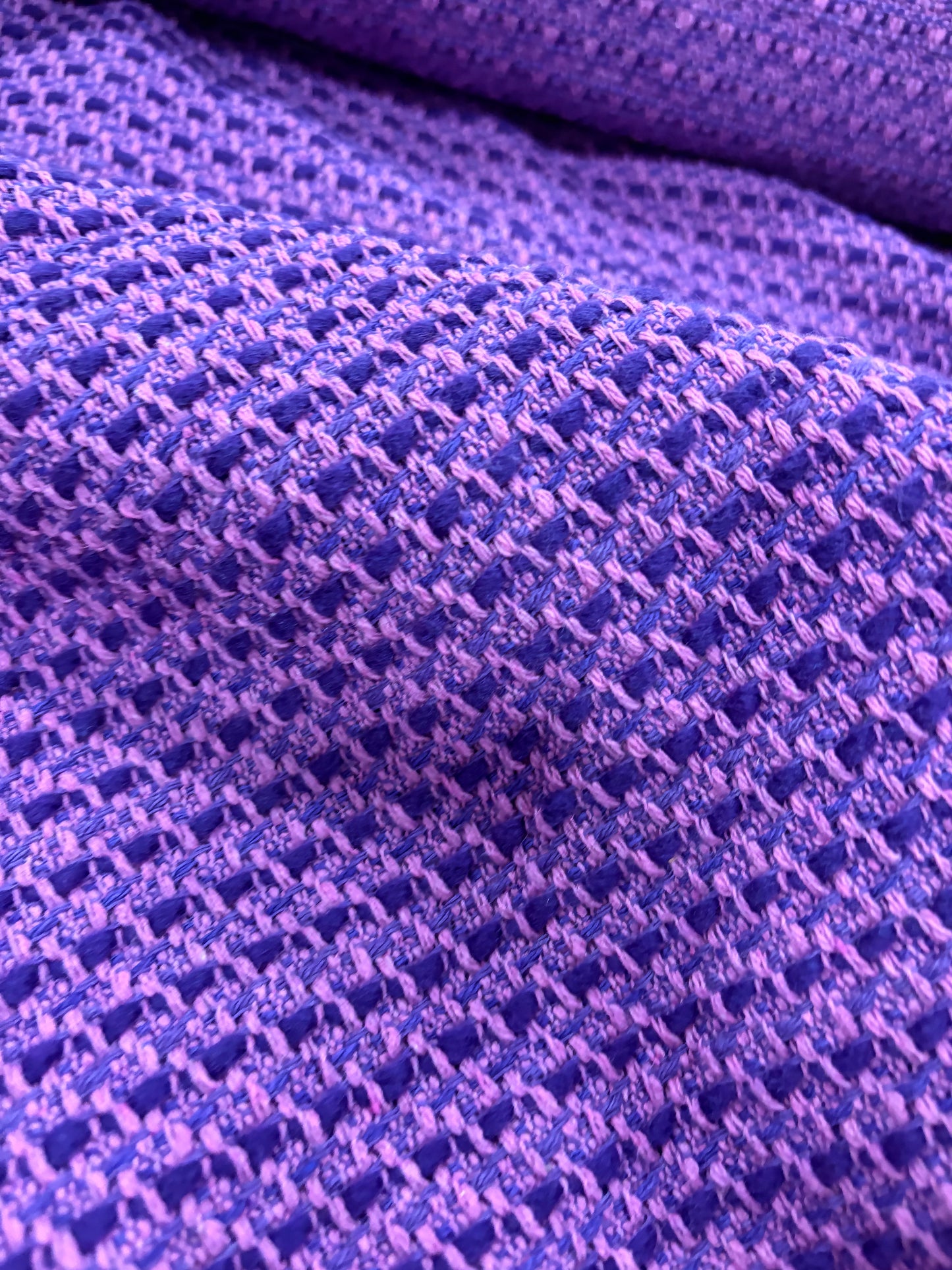 VIC 002 cotton tweed jacquard purple