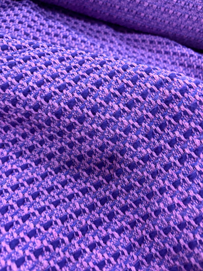 VIC 002 cotton tweed jacquard purple