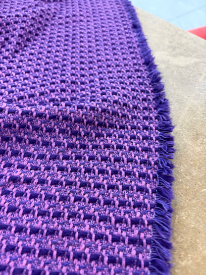 VIC 002 cotton tweed jacquard purple