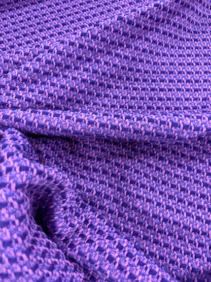VIC 002 cotton tweed jacquard purple