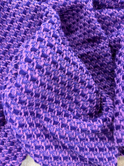 VIC 002 cotton tweed jacquard purple