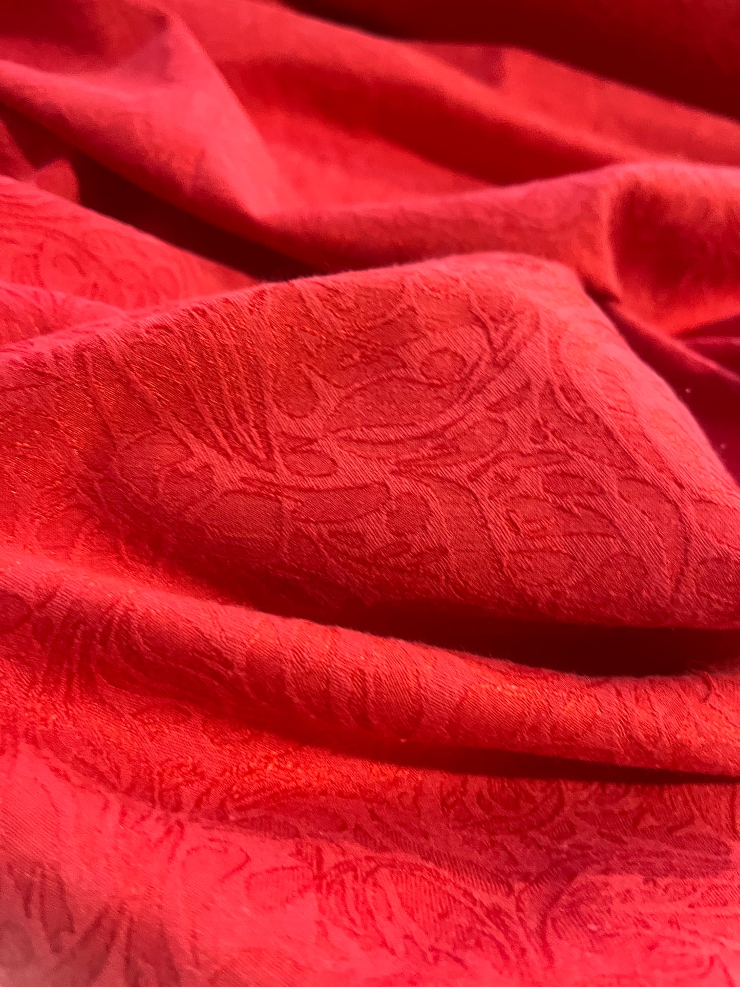 JANE 018 cotton stretch jacquard red roses