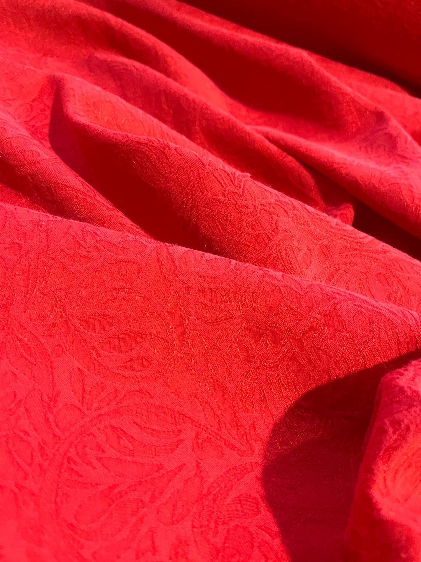JANE 018 cotton stretch jacquard red roses