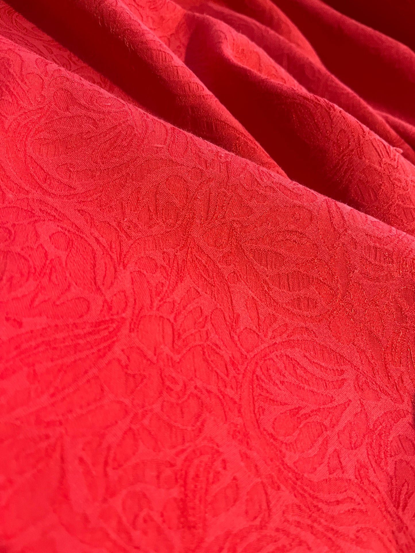 JANE 018 cotton stretch jacquard red roses