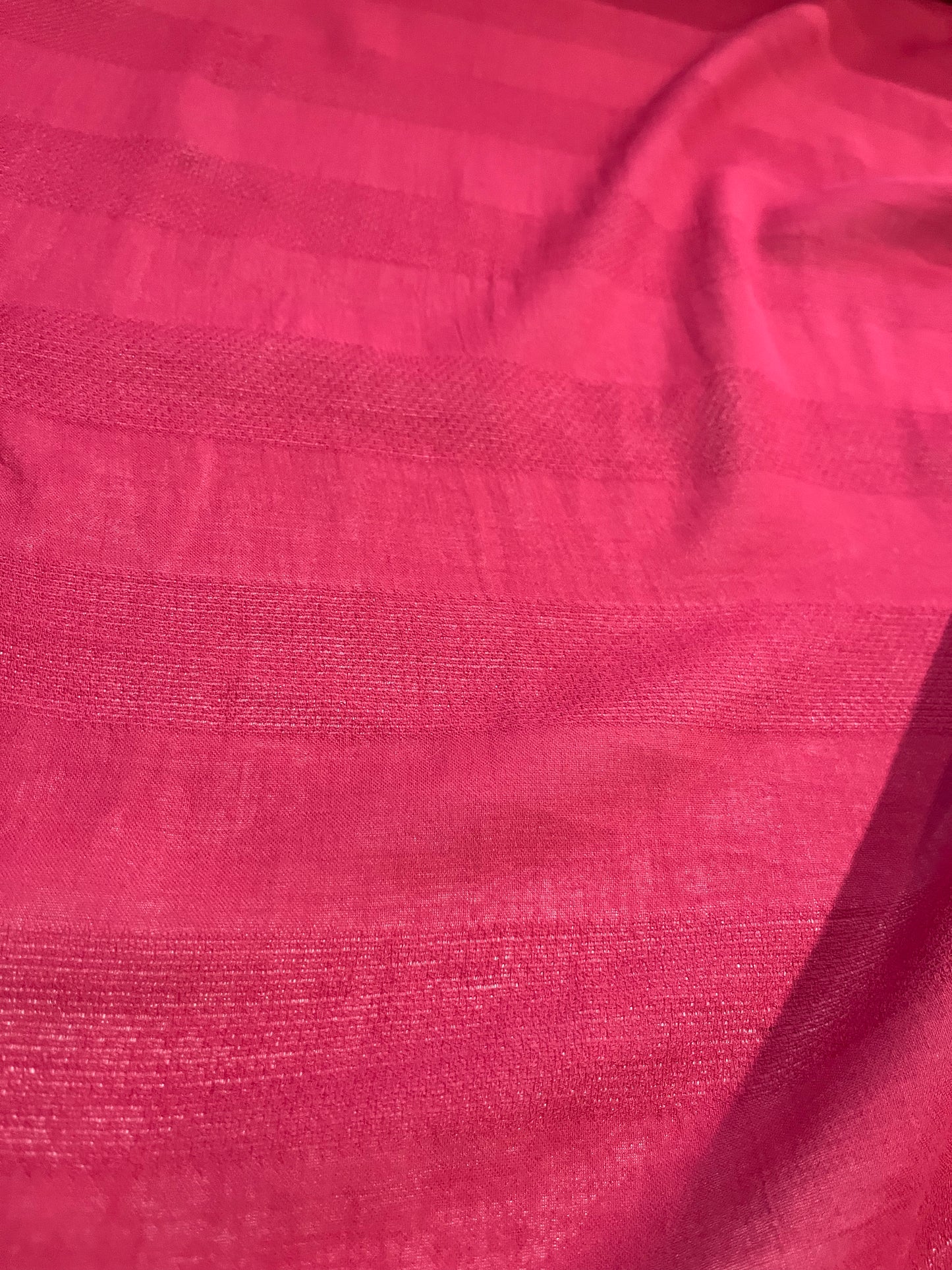 JANE 020 Gauze jacquard stripe burgundy