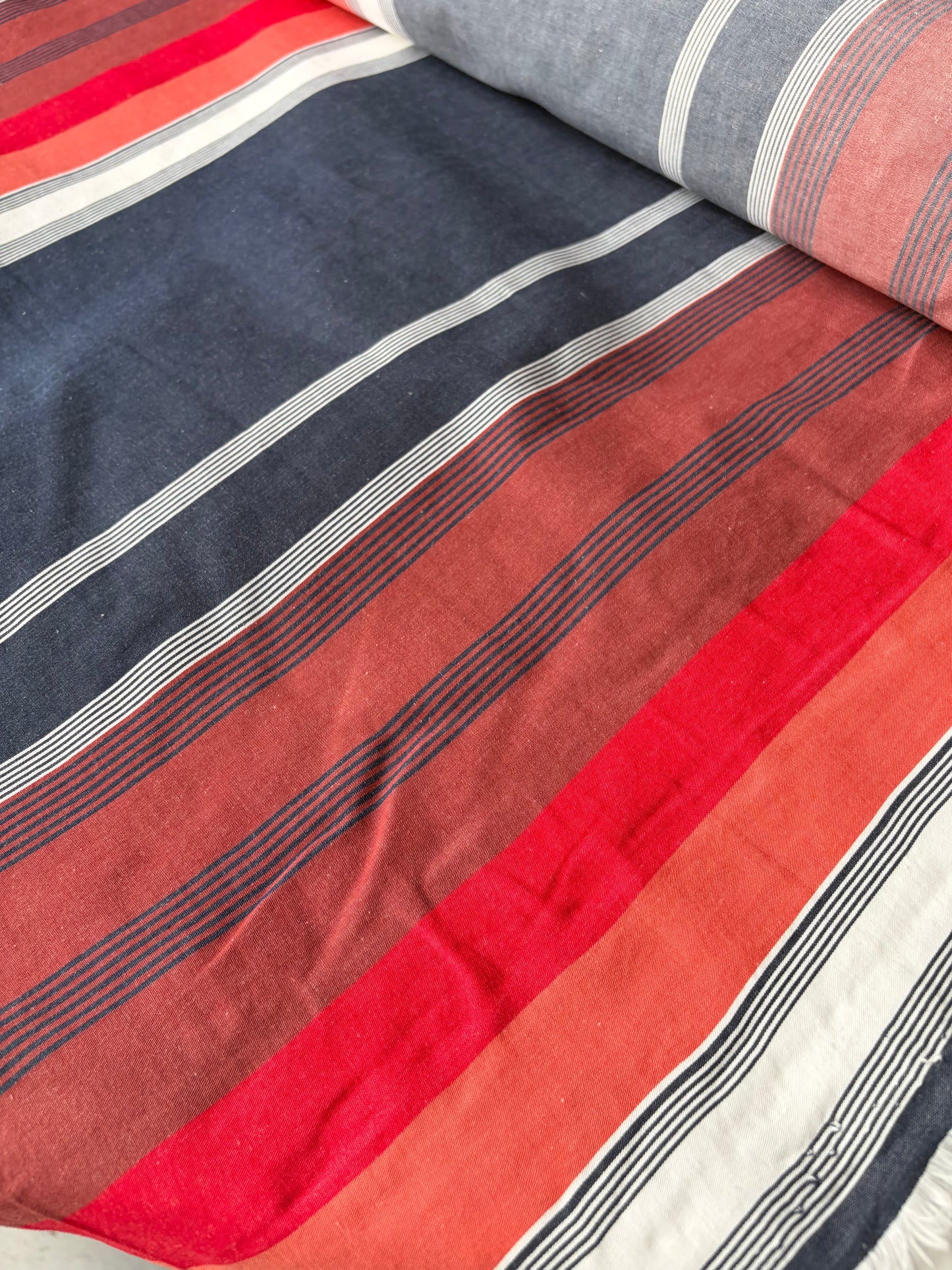 BRUCE 012 heavy cotton irregular stripes