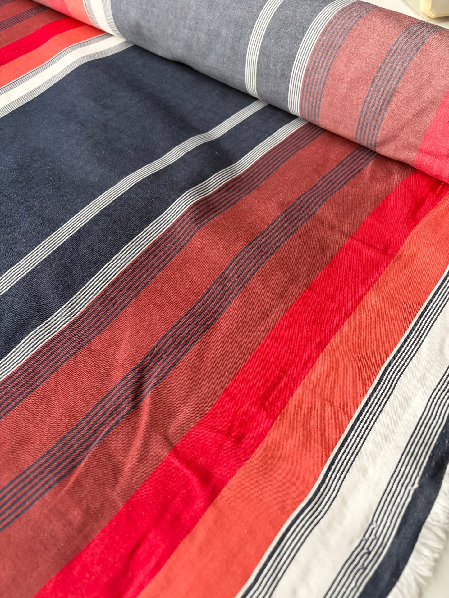BRUCE 012 heavy cotton irregular stripes