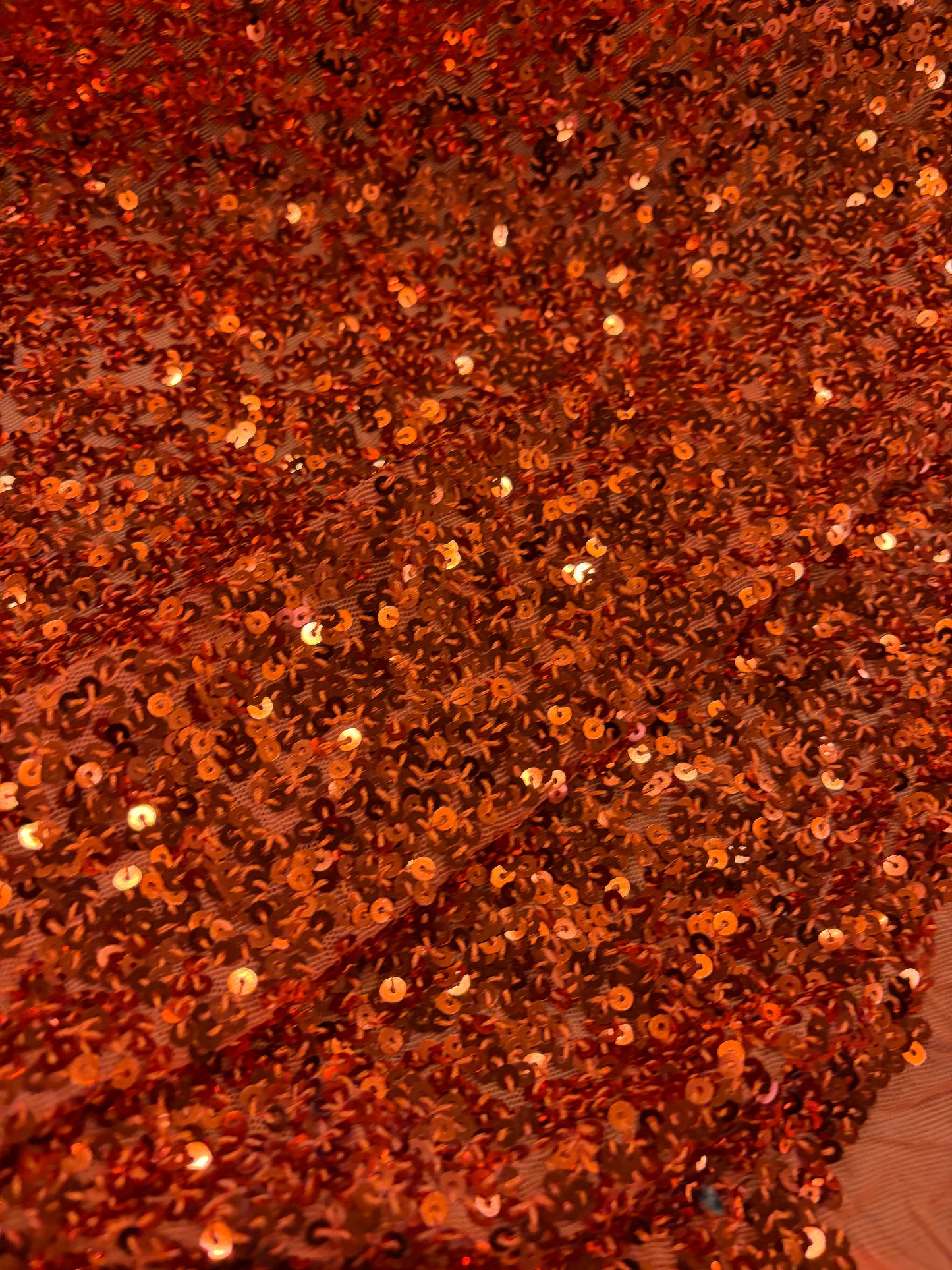 VIC 007 mesh sequins orange