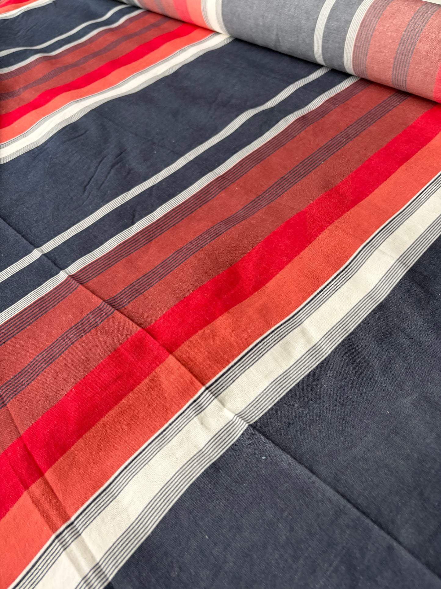 BRUCE 012 heavy cotton irregular stripes