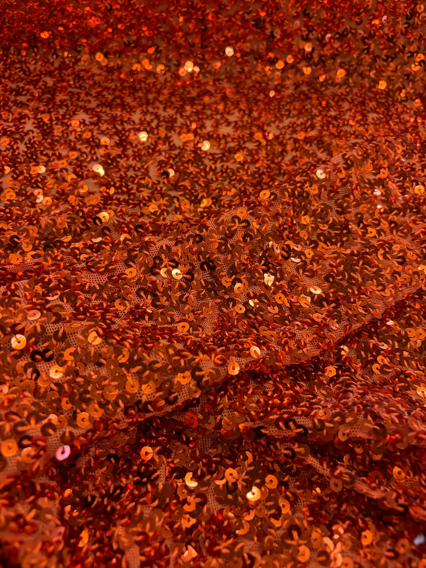 VIC 007 mesh sequins orange