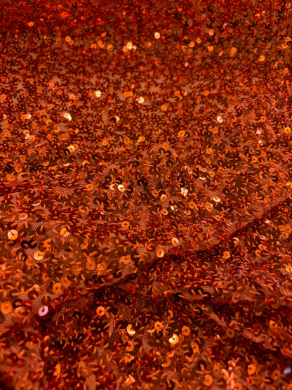 VIC 007 mesh sequins orange