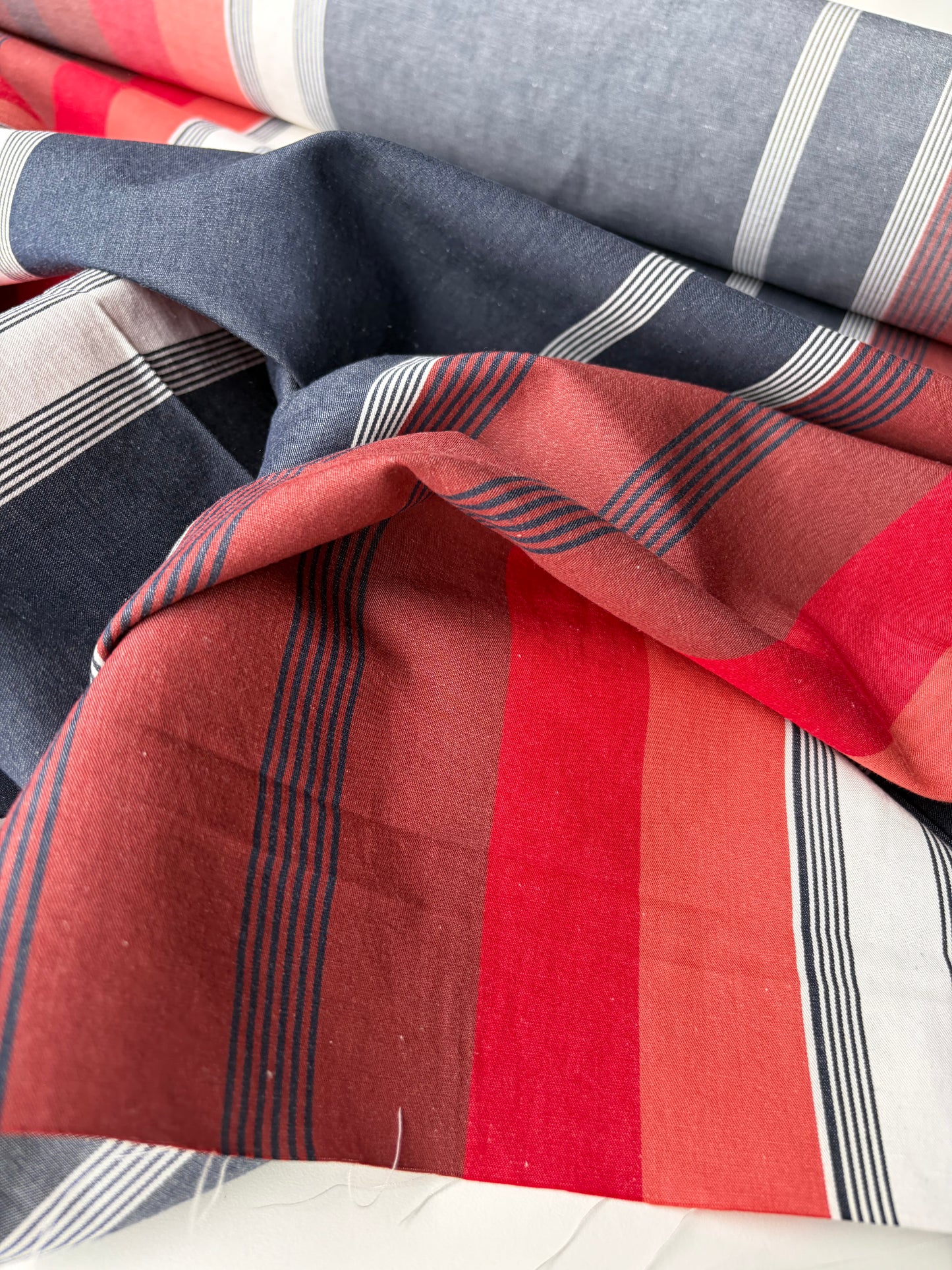 BRUCE 012 heavy cotton irregular stripes