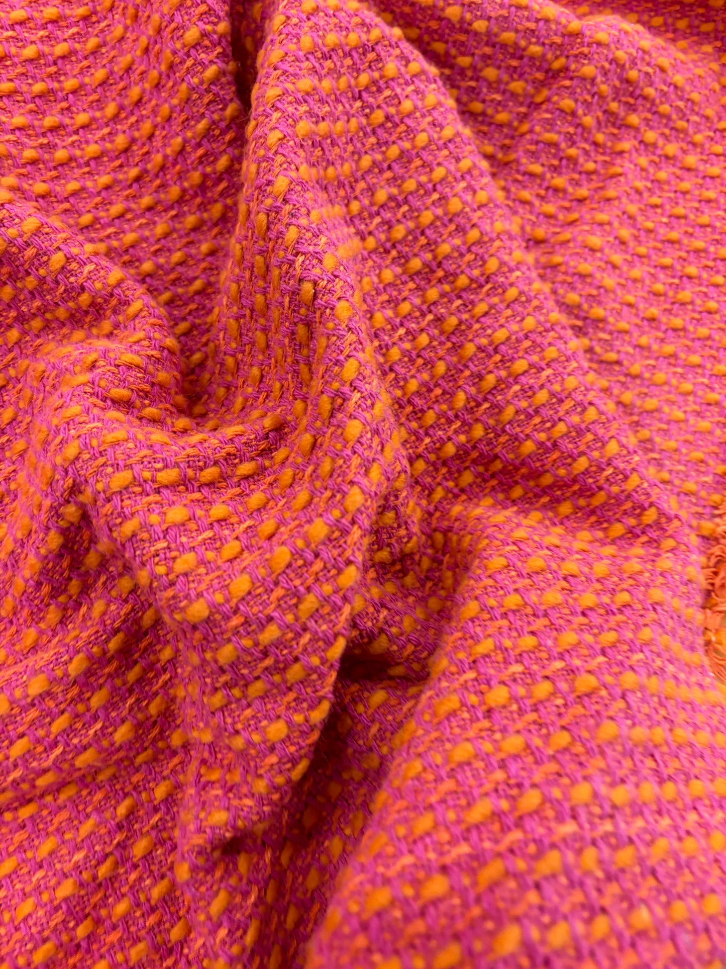 VIC 008 cotton tweed jacquard orange