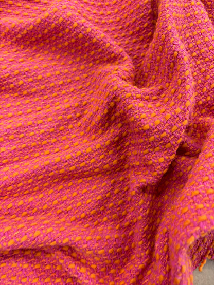 VIC 008 cotton tweed jacquard orange
