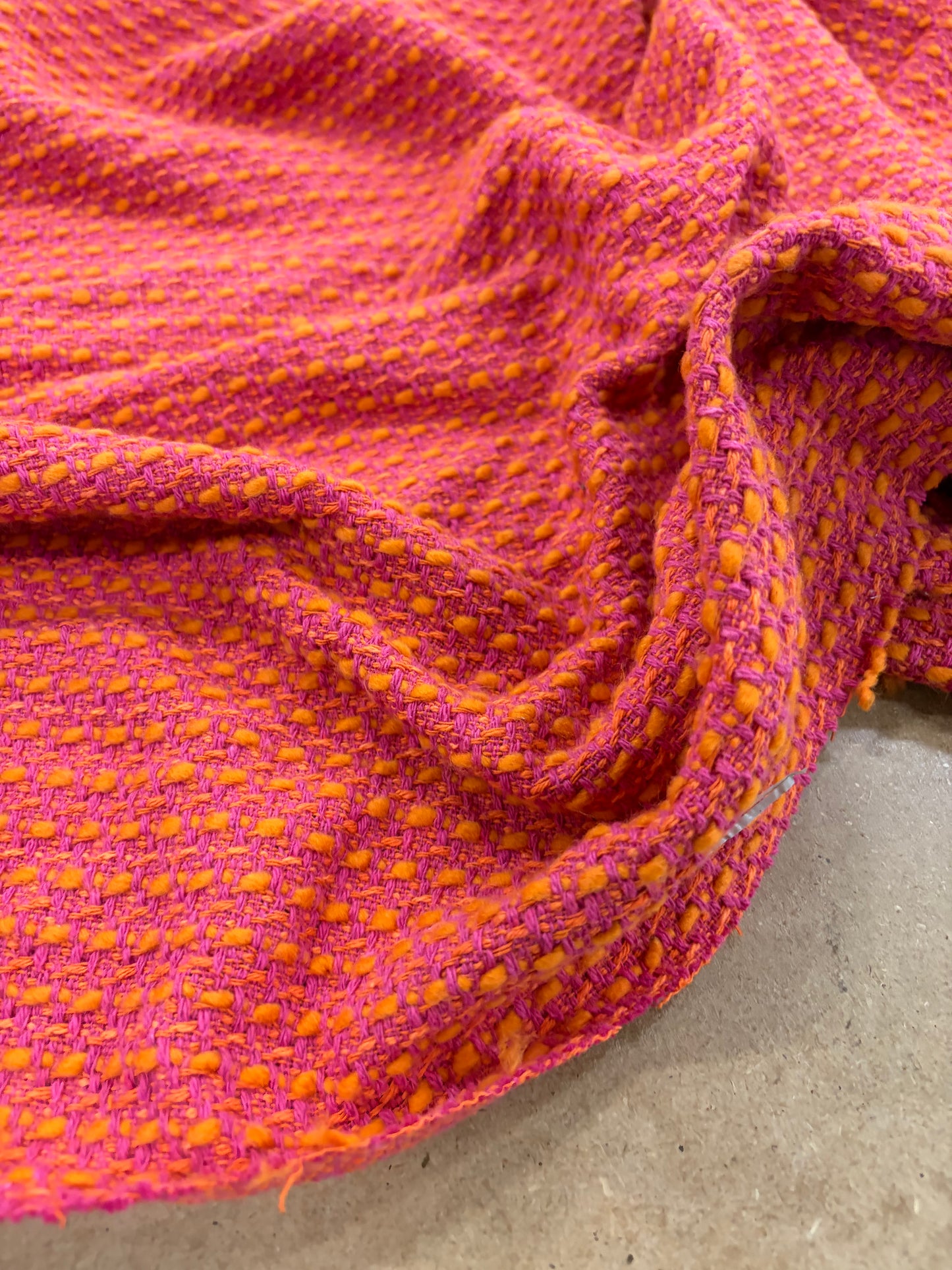 VIC 008 cotton tweed jacquard orange