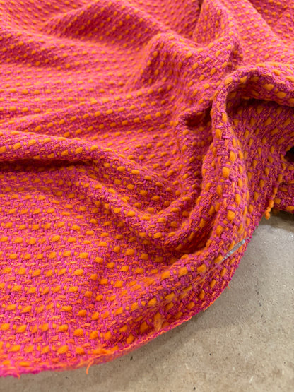 VIC 008 cotton tweed jacquard orange