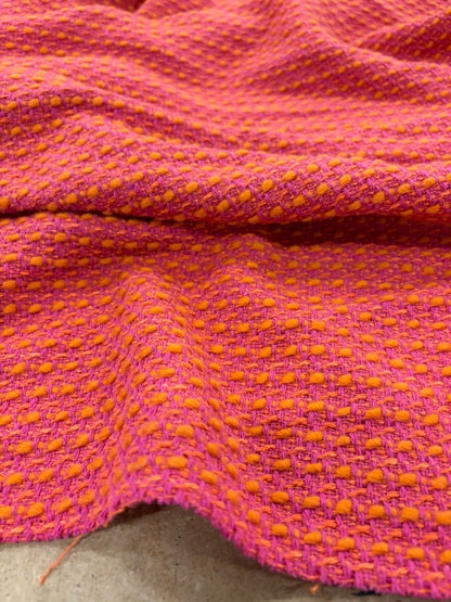 VIC 008 cotton tweed jacquard orange