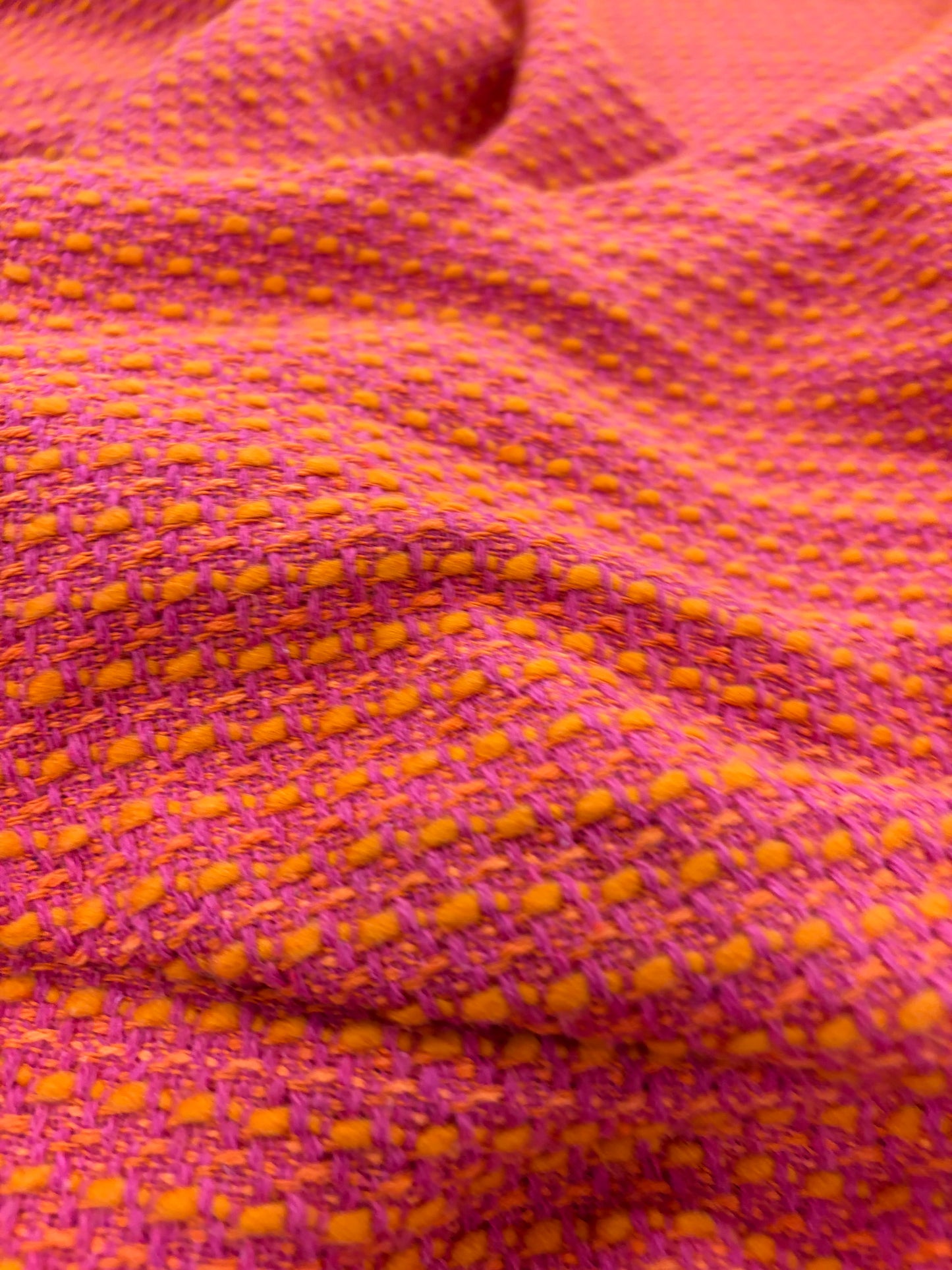 VIC 008 cotton tweed jacquard orange