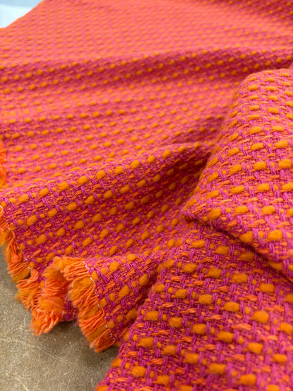 VIC 008 cotton tweed jacquard orange
