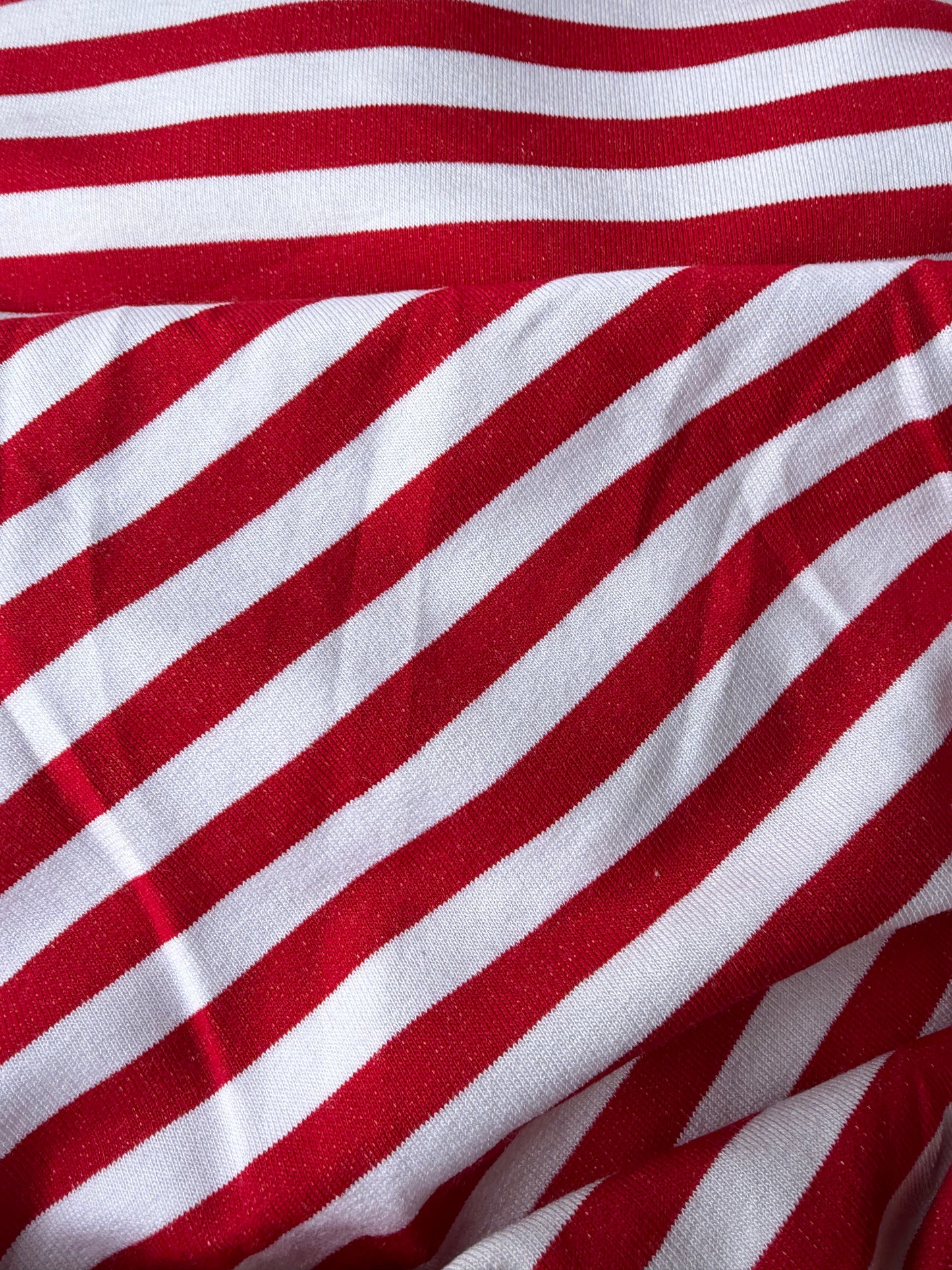PC BRUCE 014  heavy viscose jersey stripes red/white
