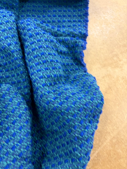 VIC 010 cotton tweed jacquard oblue