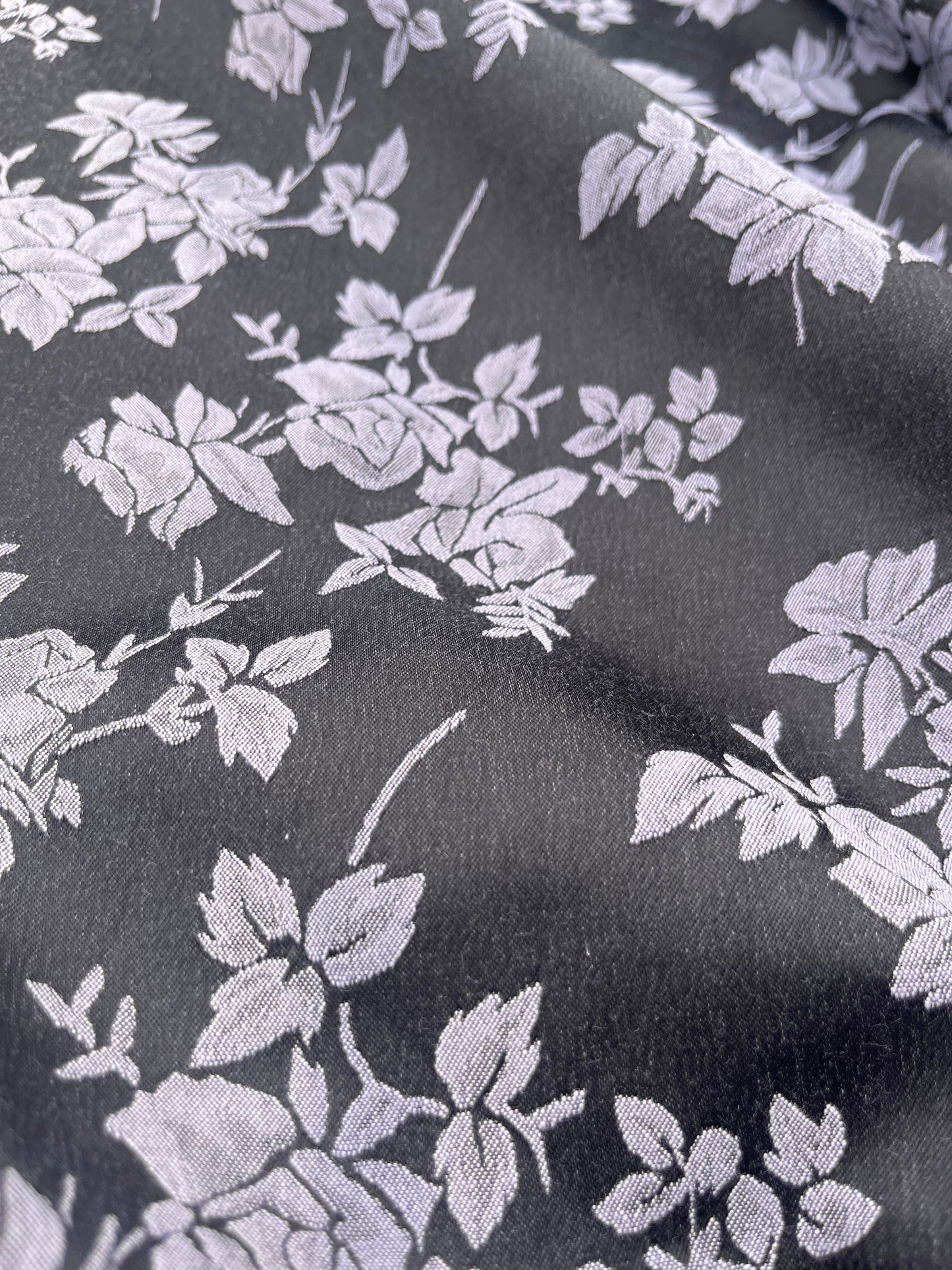 Hélène 044 cotton stretch jacquard black/lilac