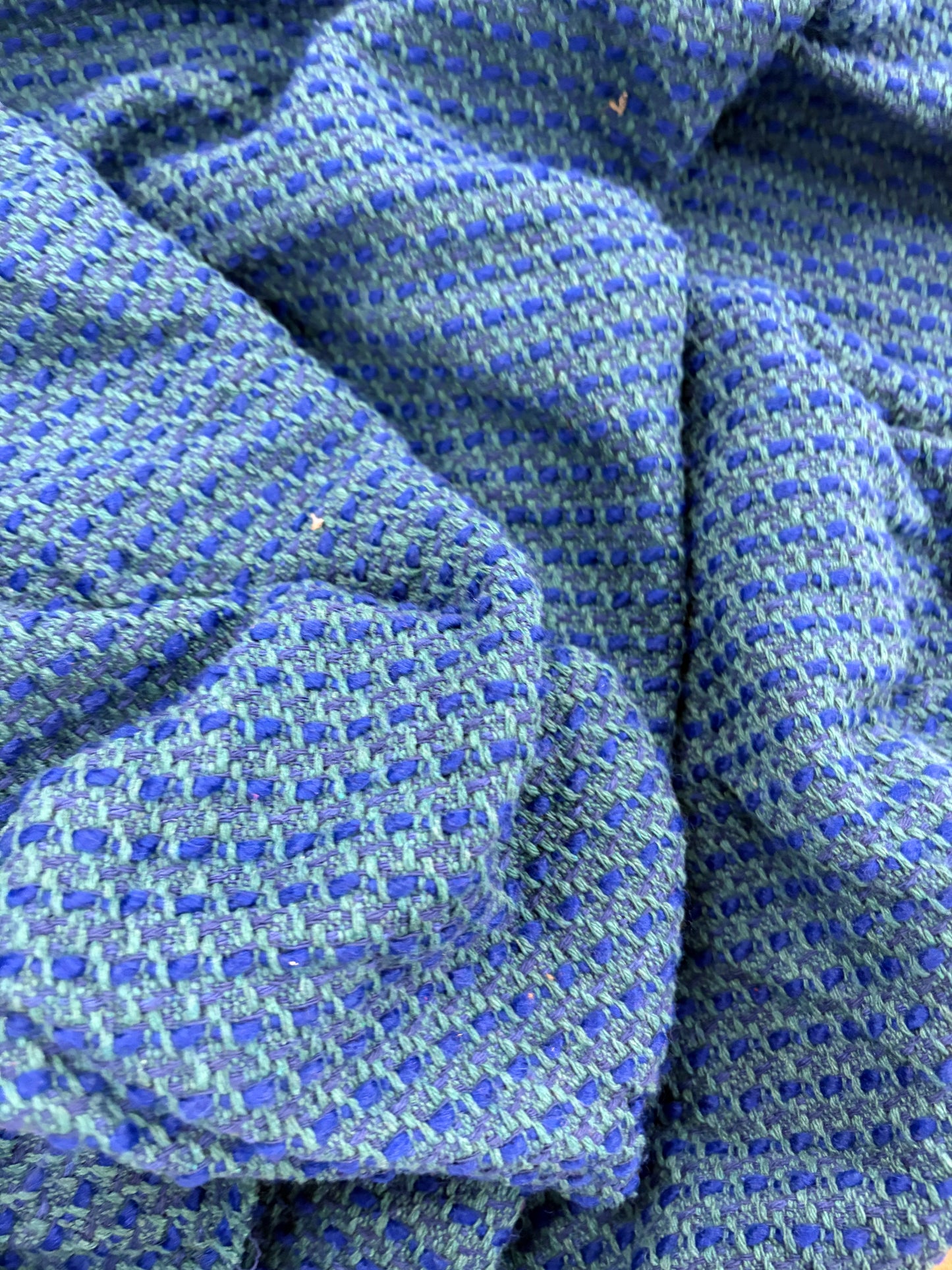 VIC 010 cotton tweed jacquard oblue