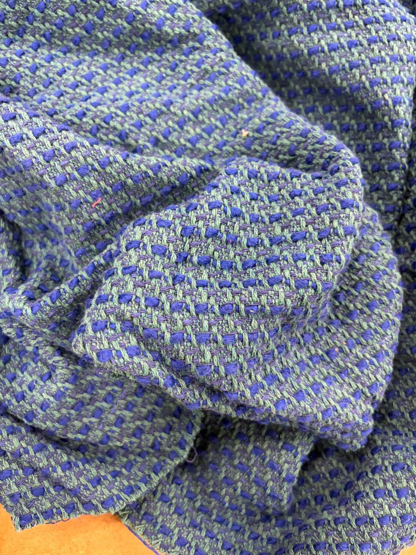 VIC 010 cotton tweed jacquard oblue