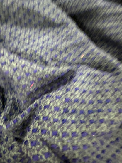 VIC 010 cotton tweed jacquard oblue