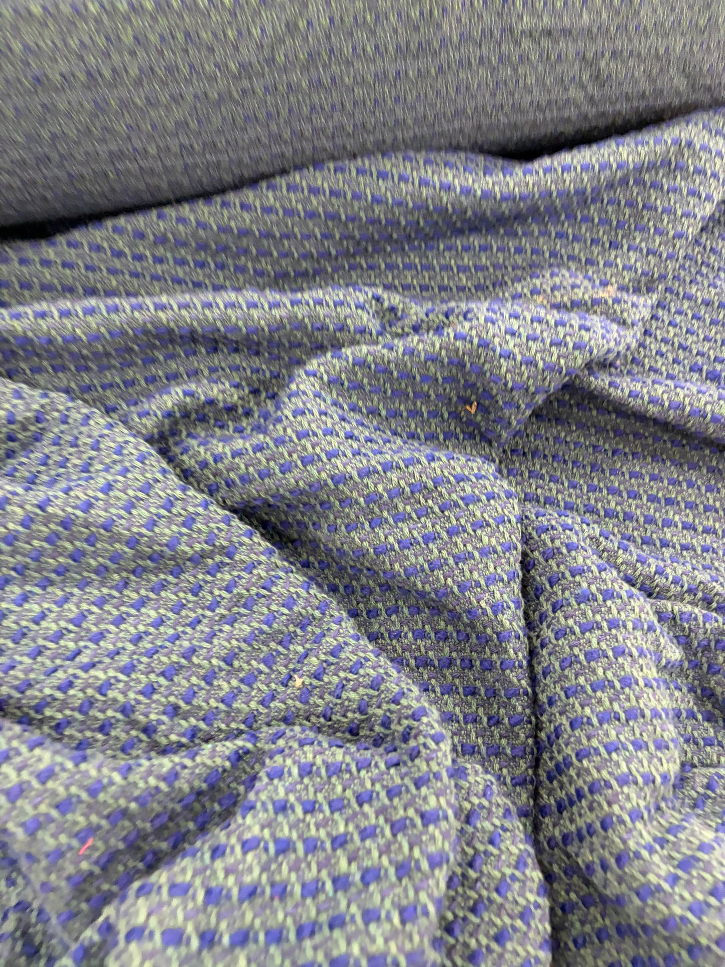 VIC 010 cotton tweed jacquard oblue