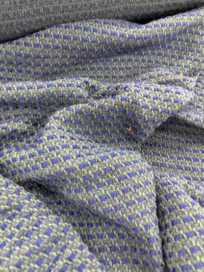 VIC 010 cotton tweed jacquard oblue