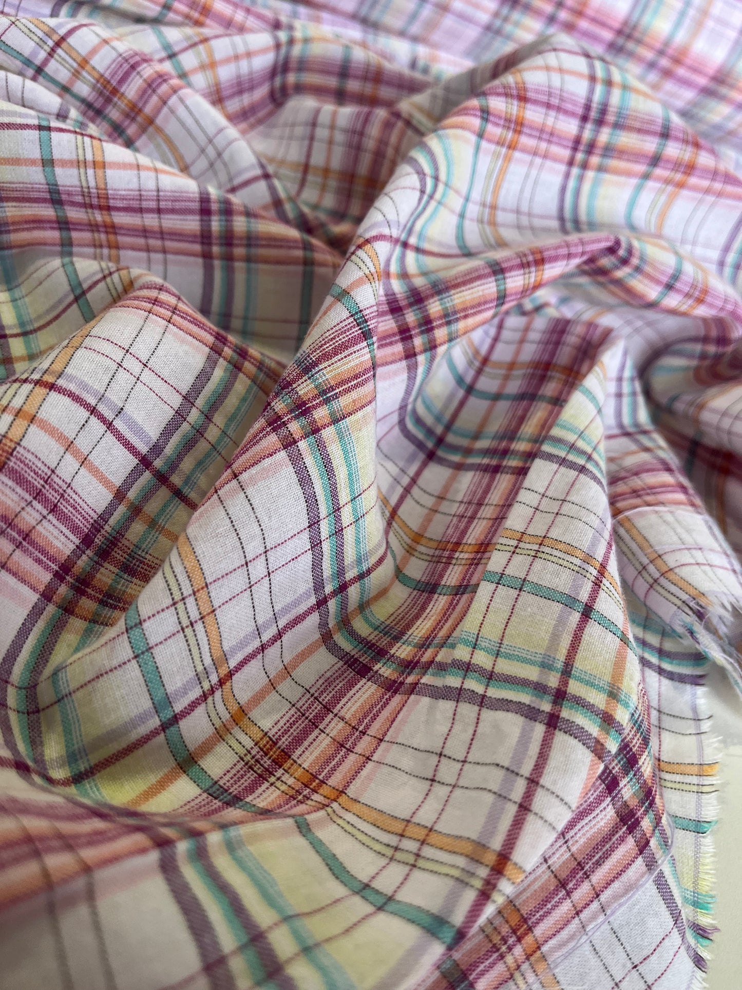 BAKU OO2 cotton voile woven check