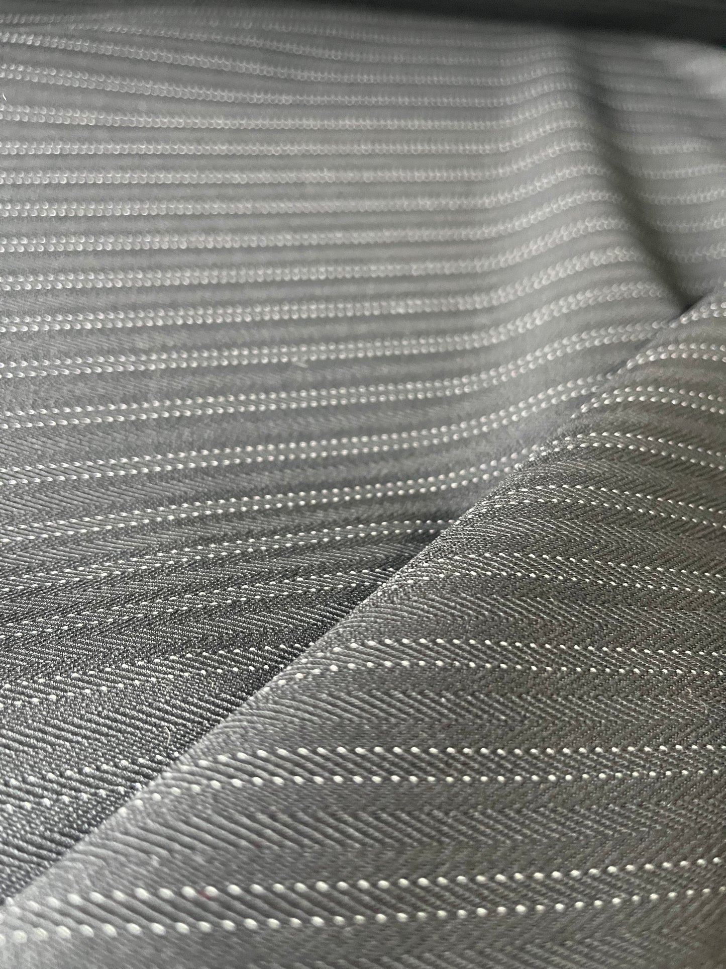 JOSIANE 014 striped suiting fabric black