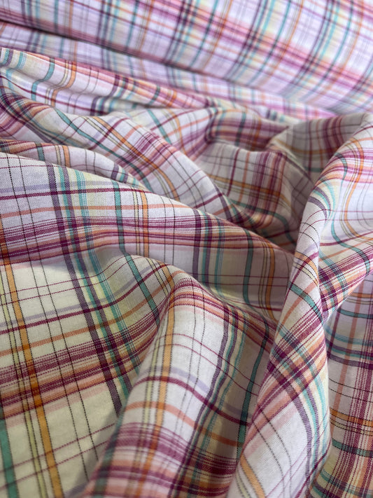 BAKU OO2 cotton voile woven check