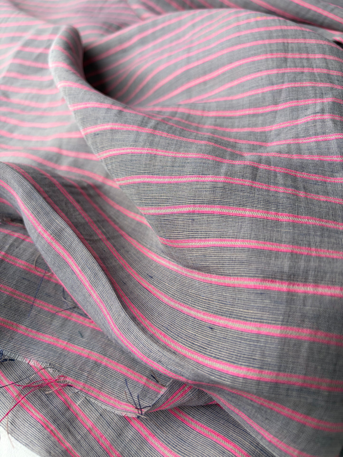 BRUCE 018 colourwoven polyamide voile stripes