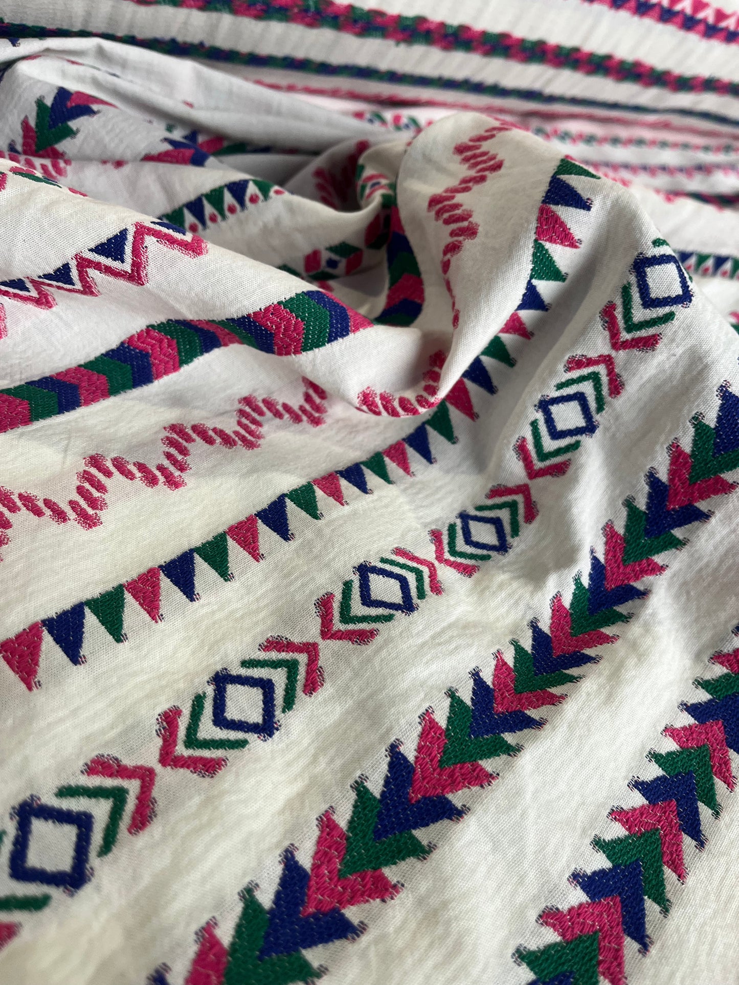 BAKU 004 cotton jacquard aztec design