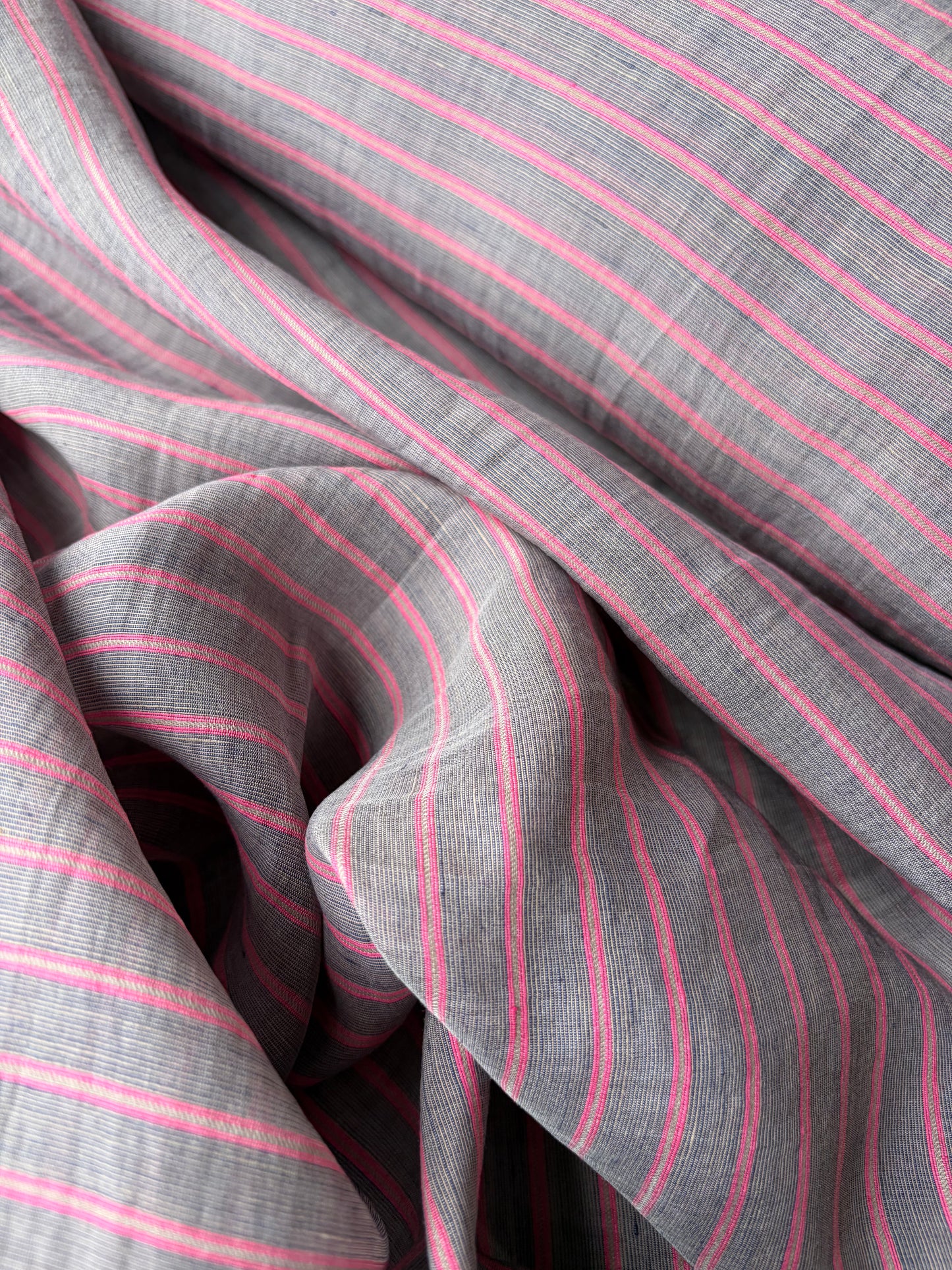 BRUCE 018 colourwoven polyamide voile stripes
