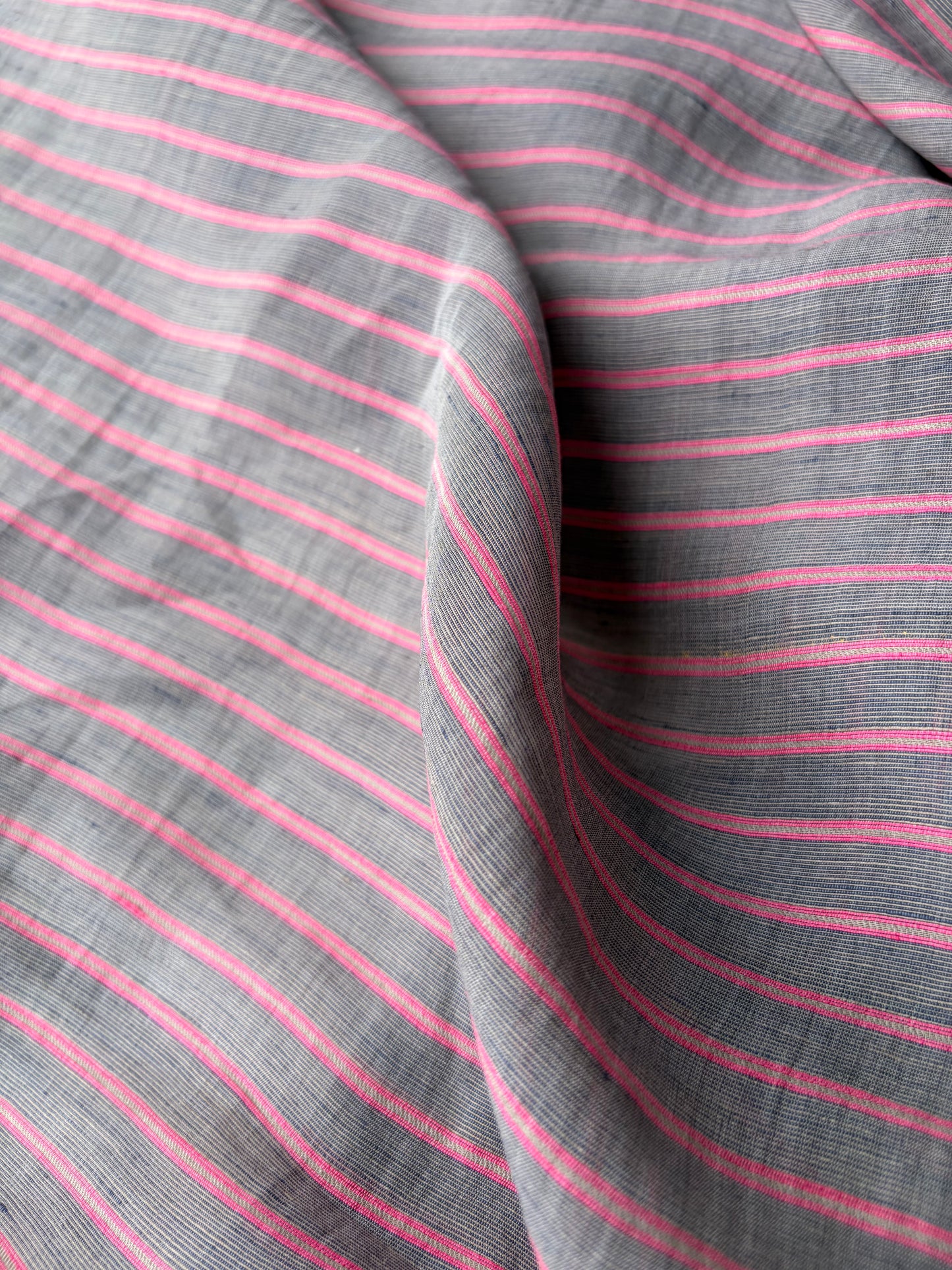 BRUCE 018 colourwoven polyamide voile stripes