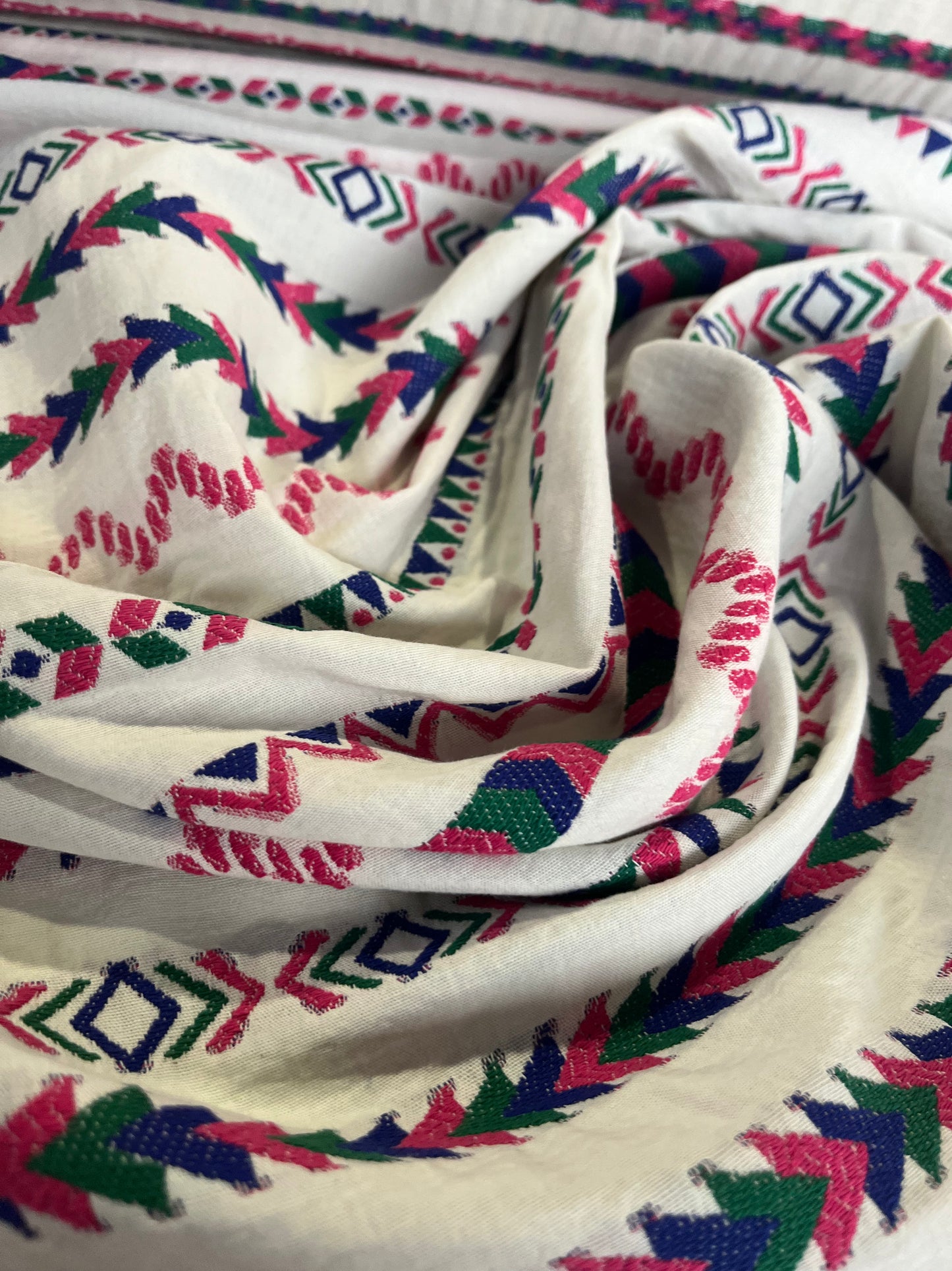 BAKU 004 cotton jacquard aztec design