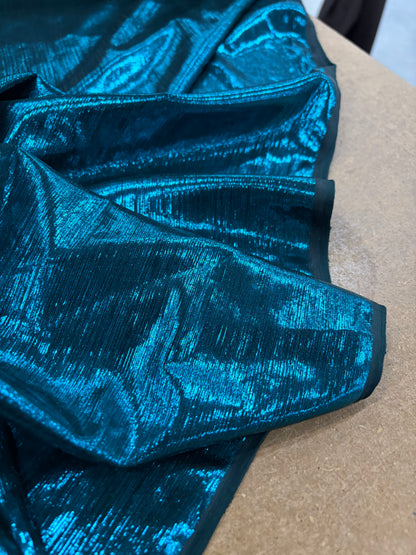 VIC 013 jersey crepon foil print emerald green
